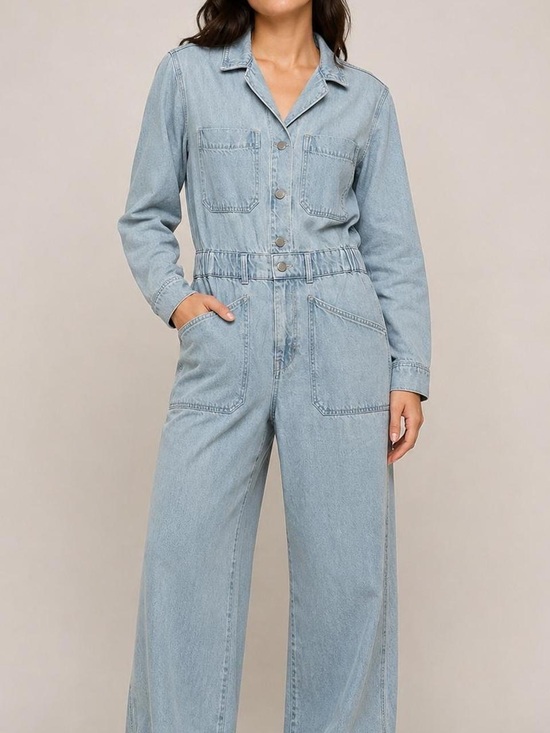 Universal Thread Denim - Universal Thread: Denim Jumpsuit Utility Boho Minimalist Light Wash
